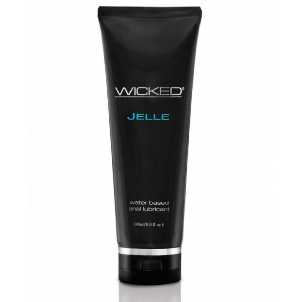 Wicked Jelle Water Based Anal Lubricant 8oz - Anal Lubricants