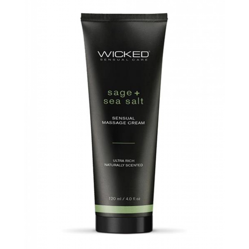 Wicked Massage Cream Sage + Sea Salt 4 Oz - Moisturizers
