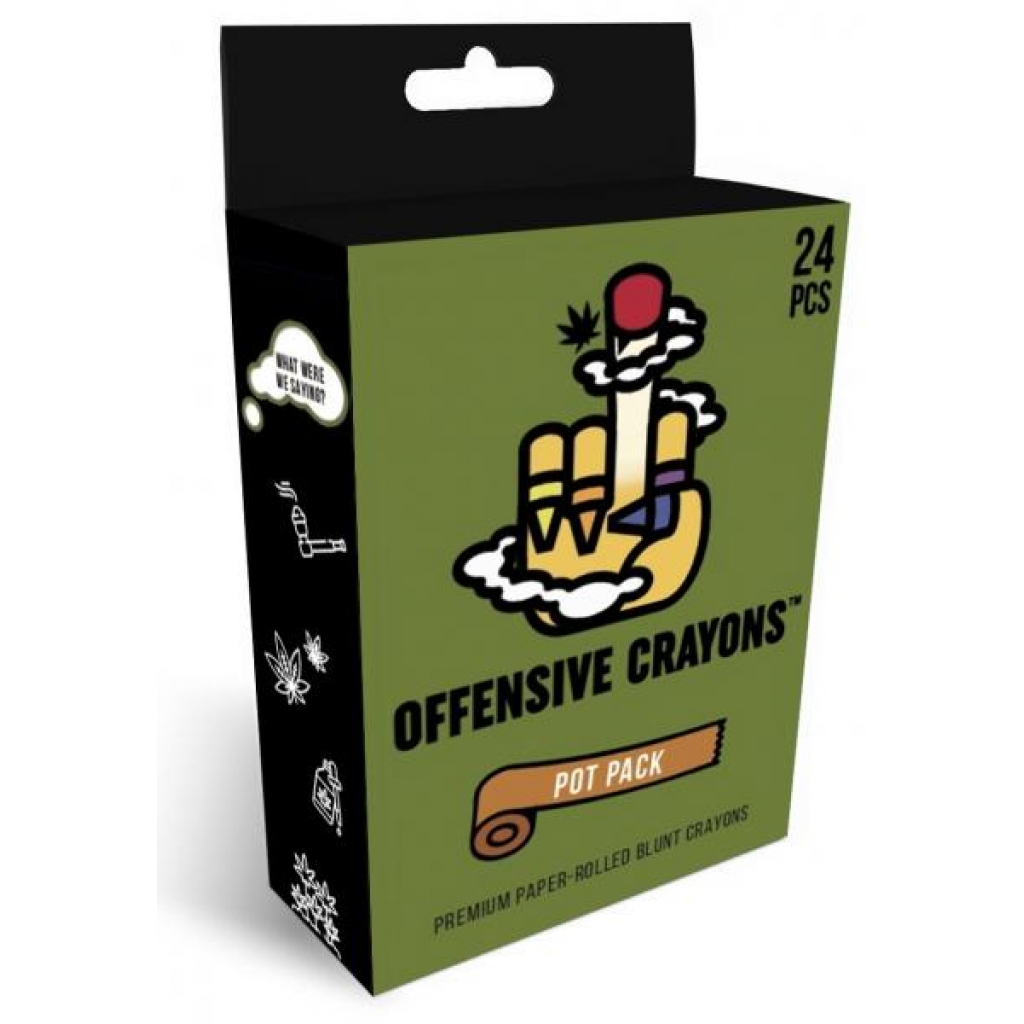 Pot Packs Offensive Crayons (net) - Gag & Joke Gifts