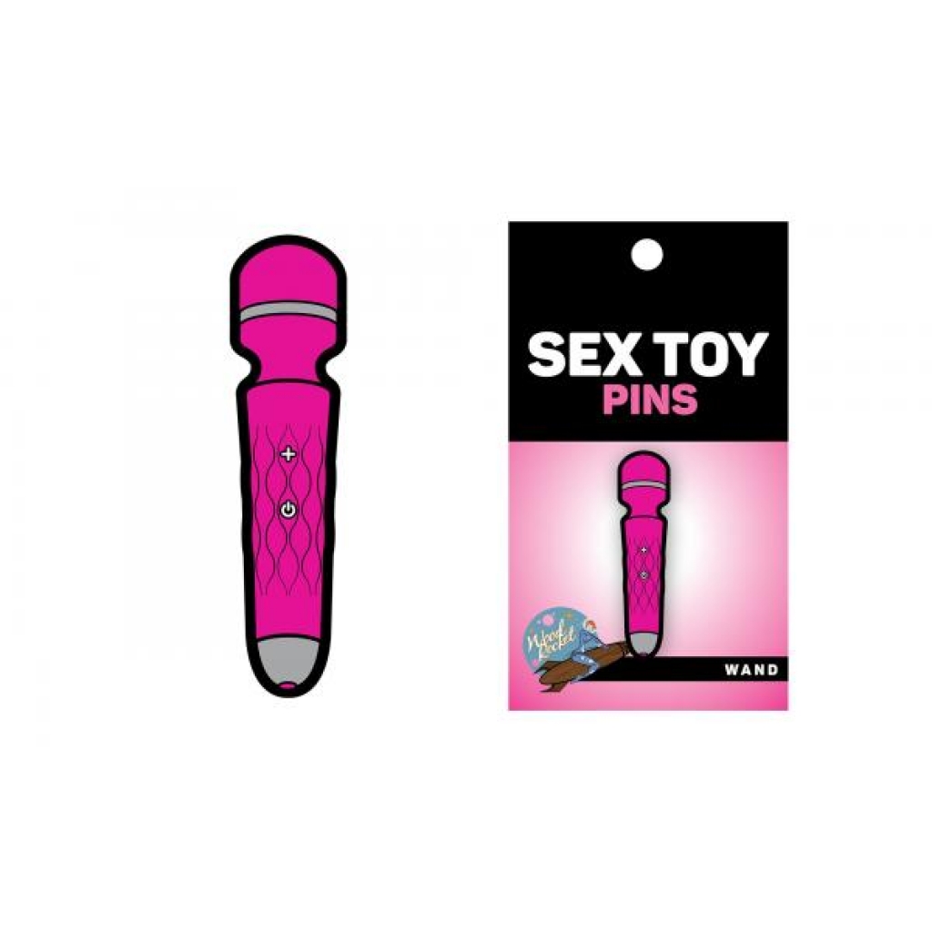 Pink Wand Pin (net) - Gag & Joke Gifts