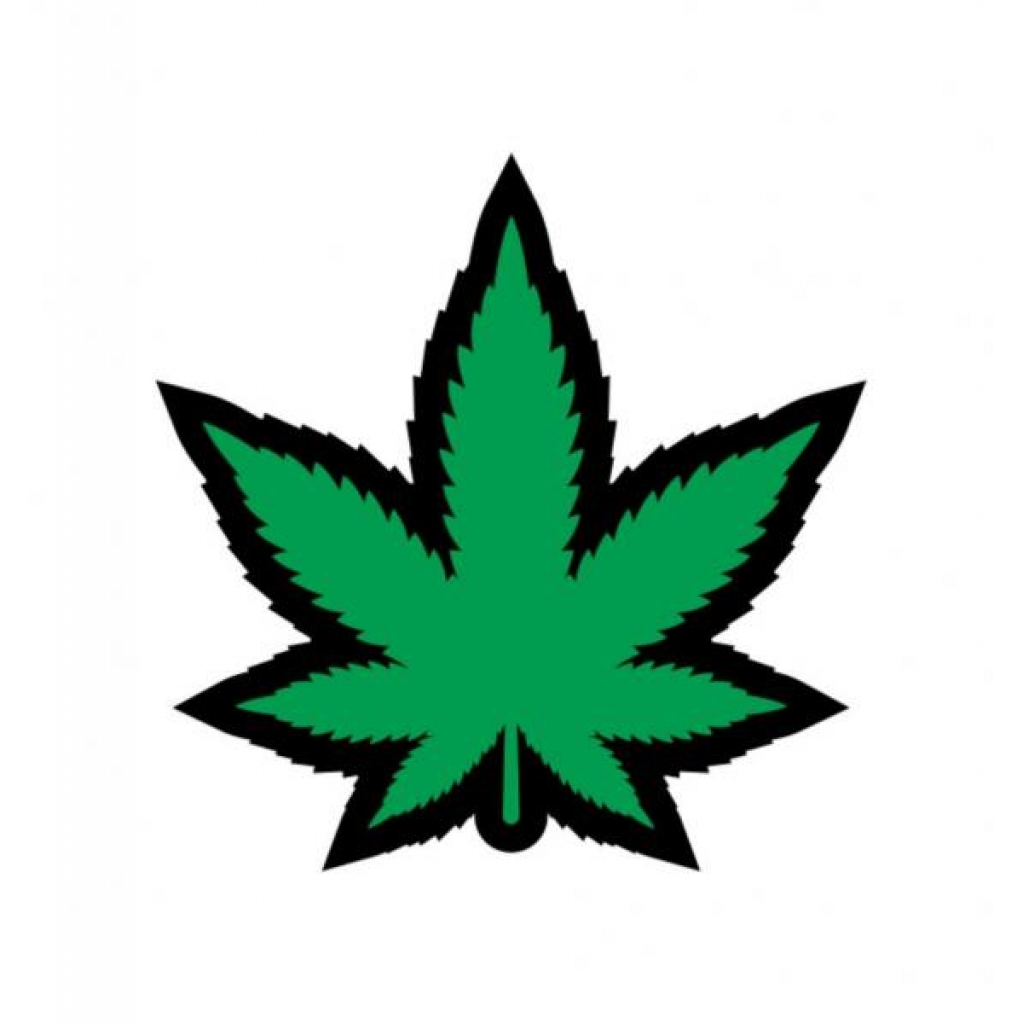 Green Marijuana Leaf Pin (net) - Pasties, Tattoos & Accessories