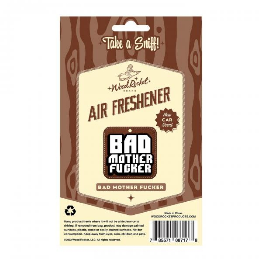 Bad Mother Fucker Air Freshener (net) - Gag & Joke Gifts