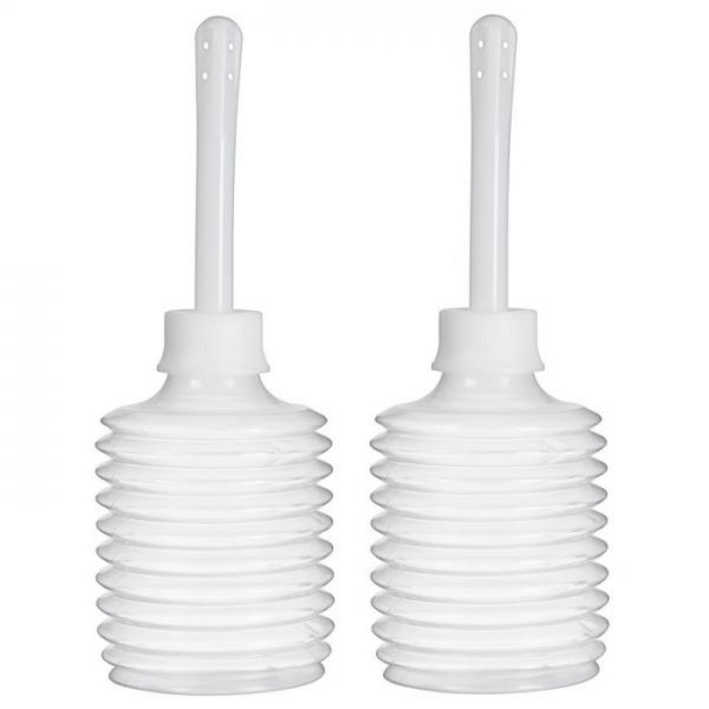 Cloud 9 Fresh + Portable Anal Enema Douche 3.3oz EZ Squeeze Bulb 2 Pack - Anal Douches, Enemas & Hygiene