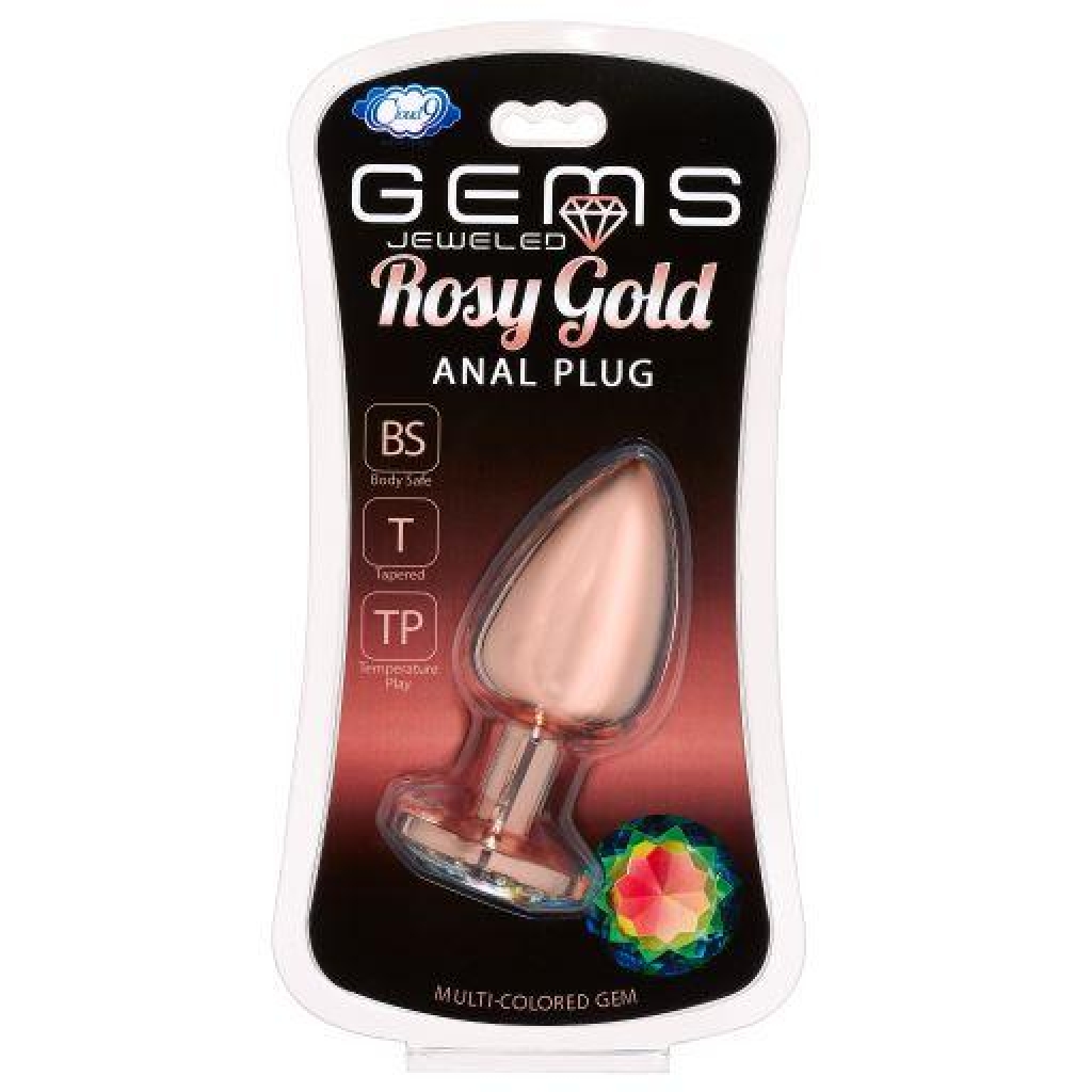 Gems Rosy Gold Anal Plug - Large