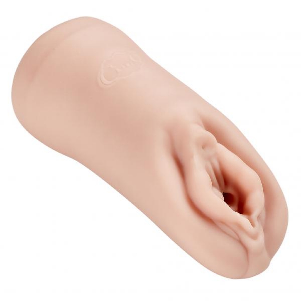 Cloud 9 Personal Double Ended Ribbed Stroker Beige - Pocket Pussies