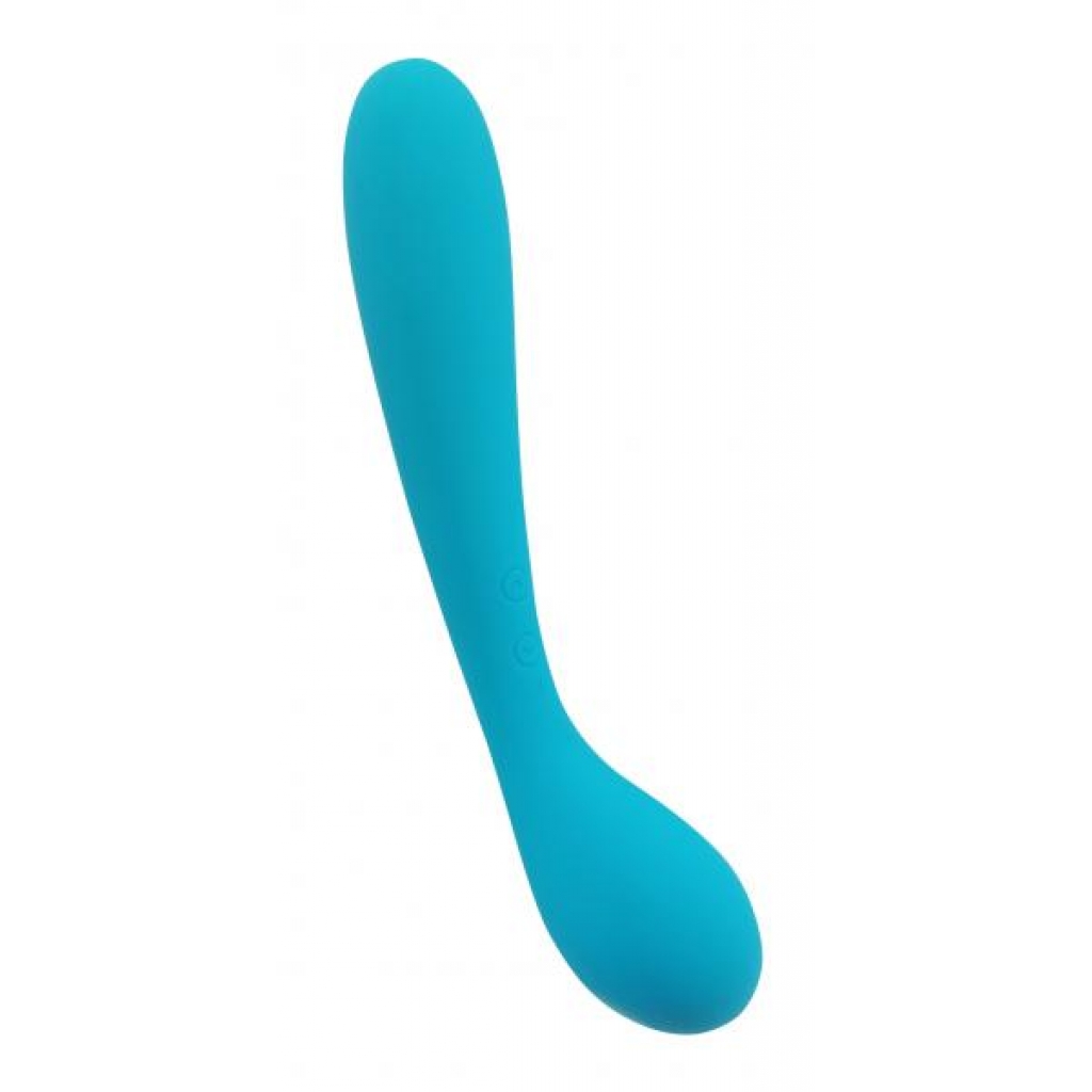 Cloud 9 Health & Wellness Rechargeable G-spot Slim 7in Dual Motors Aqua Blue - G-Spot Vibrators