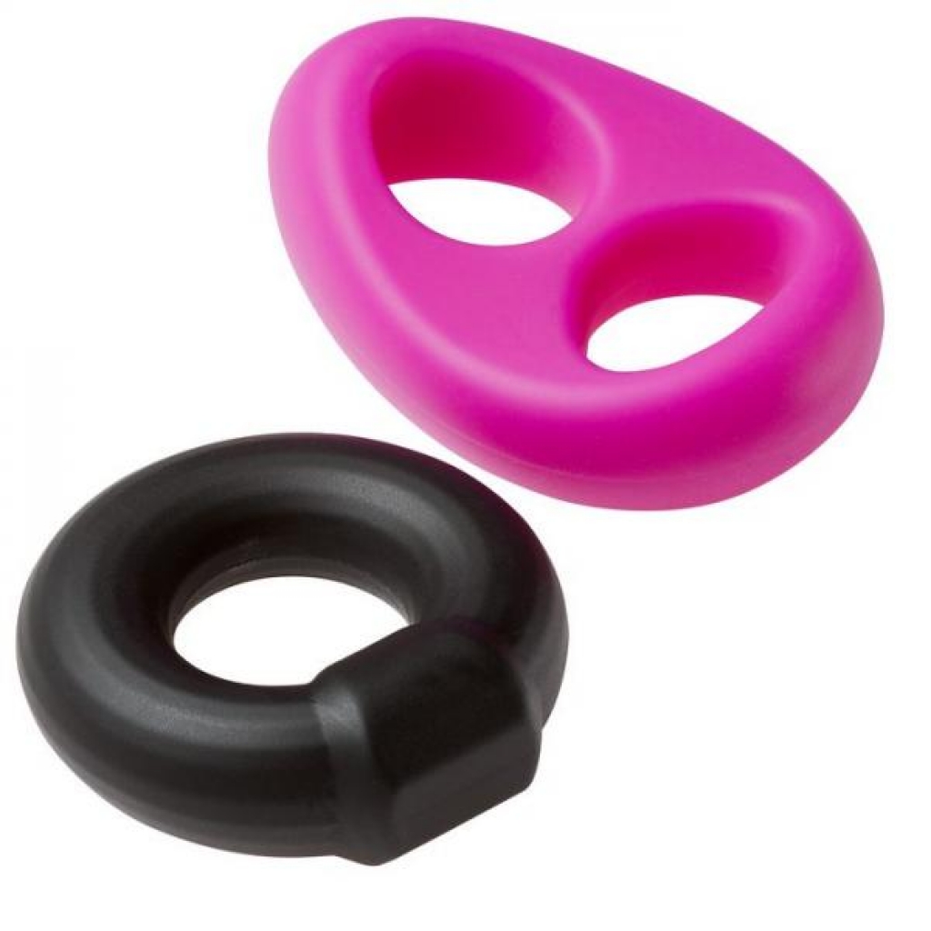 Pro Sensual Silicone Tear Drop Ring & Donut Sling 2 Pack - Mens Cock & Ball Gear
