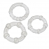 Cloud 9 Cockring Combo Beaded Clear - Cock Ring Trios