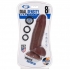 Cloud 9 Dual Density Real Touch Dildo with Balls 8 inches Brown - Realistic Dildos & Dongs