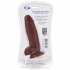 Cloud 9 Dual Density Real Touch Dildo with Balls 8 inches Brown - Realistic Dildos & Dongs