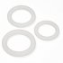 Cloud 9 Pro Sensual Silicone Cock Ring 3 Pack Clear - Cock Ring Trios