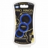 Cloud 9 Pro Sensual Silicone Cock Ring 3 Pack Blue - Cock Ring Trios