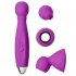 Cloud 9 Health & Wellness Wand Kit 9 Function Flexible Head Purple - Body Massagers