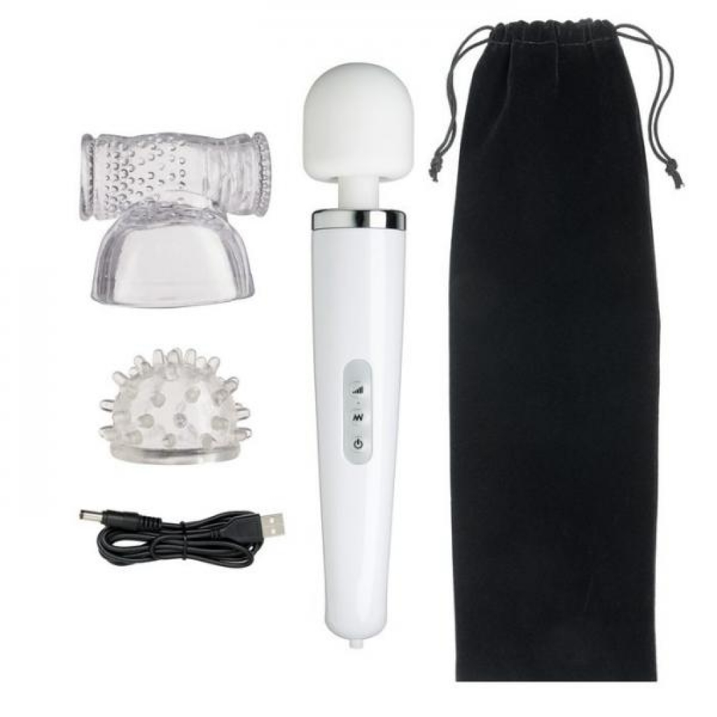 Cloud 9 Health & Wellness Wand Massager Kit 30 Function White - Body Massagers