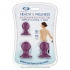 Cloud 9 Health & Wellness Nipple & Clitoral Massager Suction Set Plum - Nipple Pumps