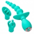 Cloud 9 Health & Wellness Anal Clitoral & Nipple Massager Kit Teal - Kits & Sleeves
