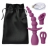 Cloud 9 Health & Wellness Anal Clitoral & Nipple Massager Kit Plum - Kits & Sleeves