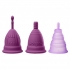 Cloud 9 Health & Wellness Reusable Menstrual Cups 3-pk W/bonus Travel Cup & Case - Medical Play