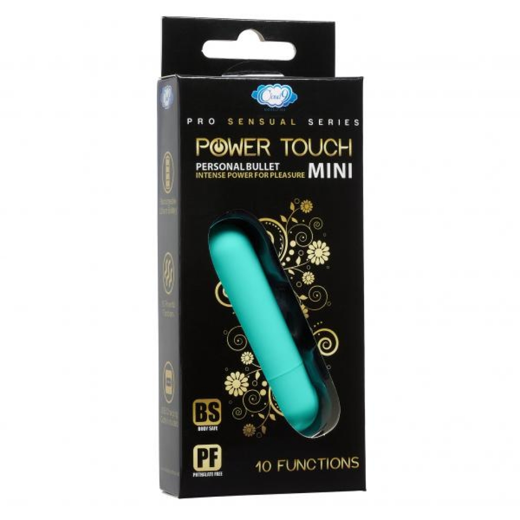 Cloud 9 Power Touch Iii - Teal Mini Rechargeable Bullet (eaches) - Bullet Vibrators