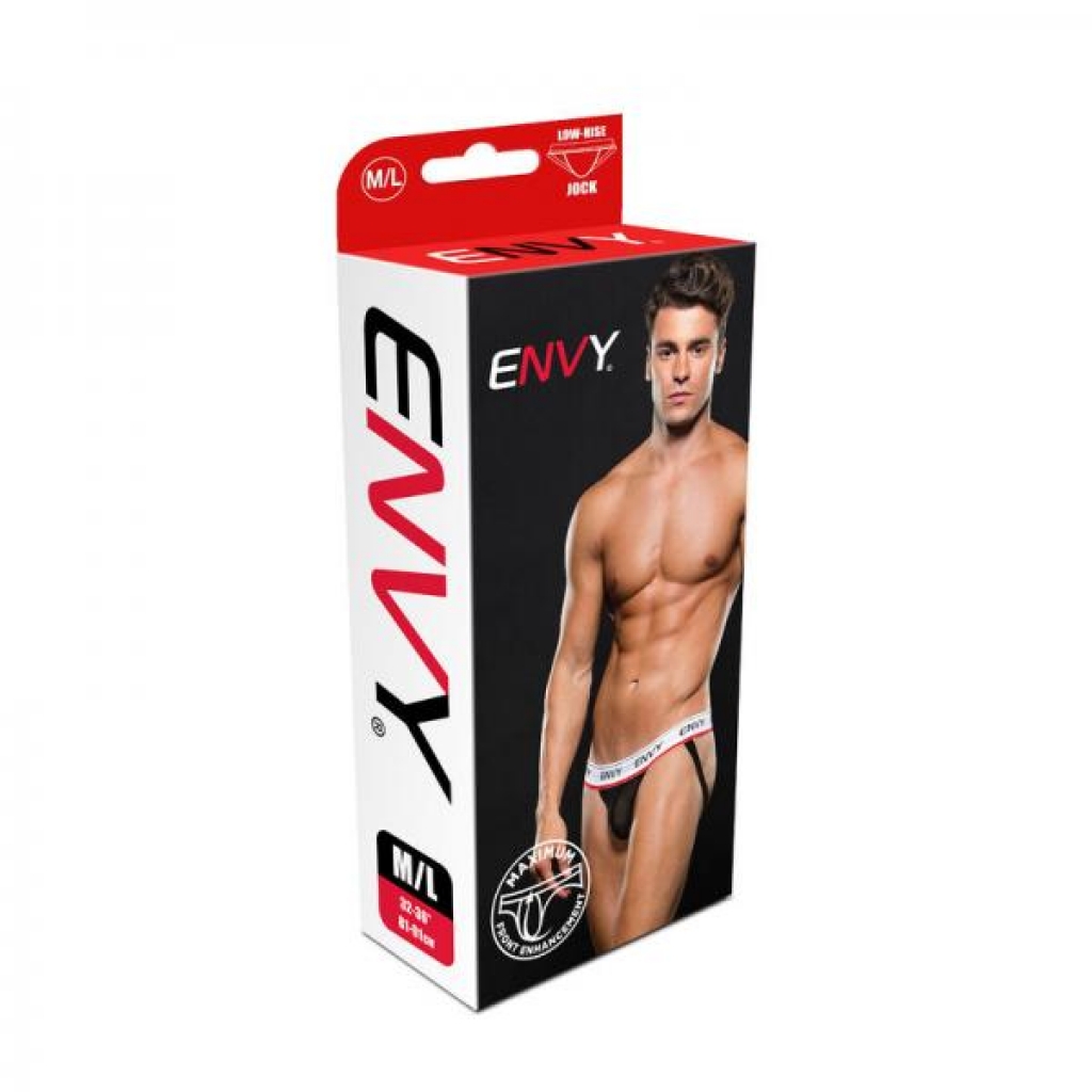 Envy Low-rise Jock Black M/l - Mens Underwear