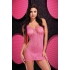 Lapdance Leopard Lace Mini Dress - Hot Pink