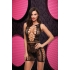 Lapdance Sexy Fishnet & Lace Mini Dress Black O/s - X Rated Costumes