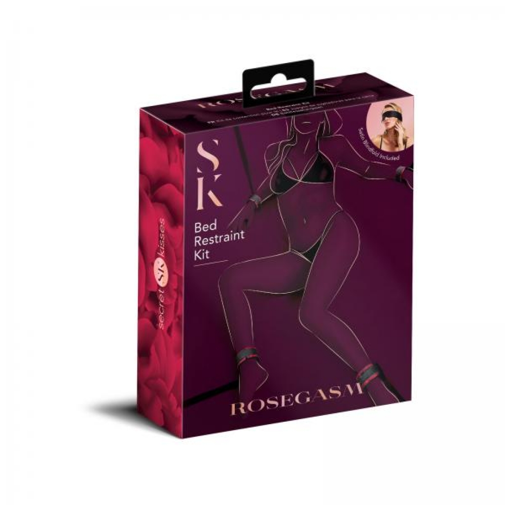 Rosegasm Bed Restraint Kit W/ Blindfold - BDSM Kits