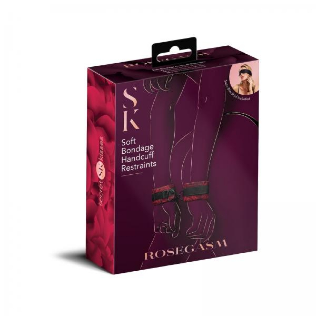 Rosegasm Cuffs W/ Satin Blindfold - BDSM Kits