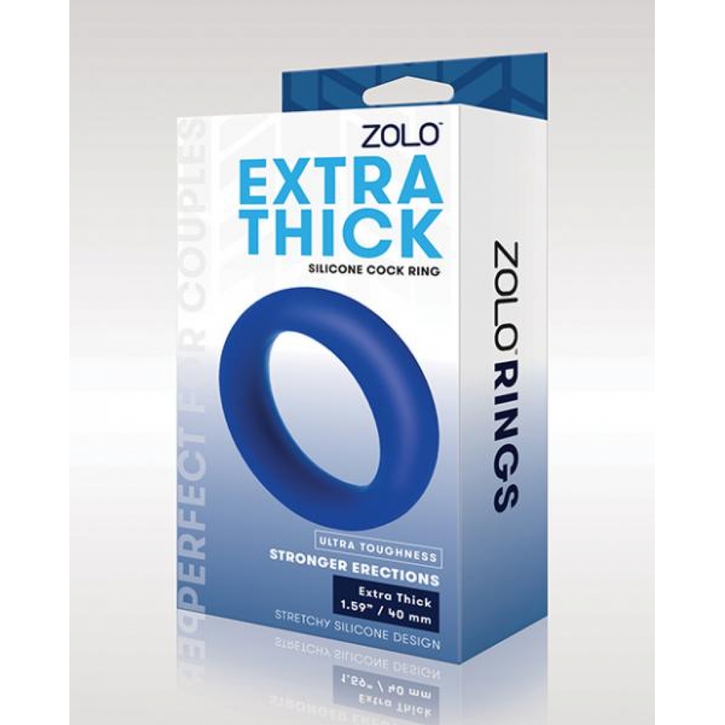 Zolo Extra Thick Silicone Cock - Classic Penis Rings