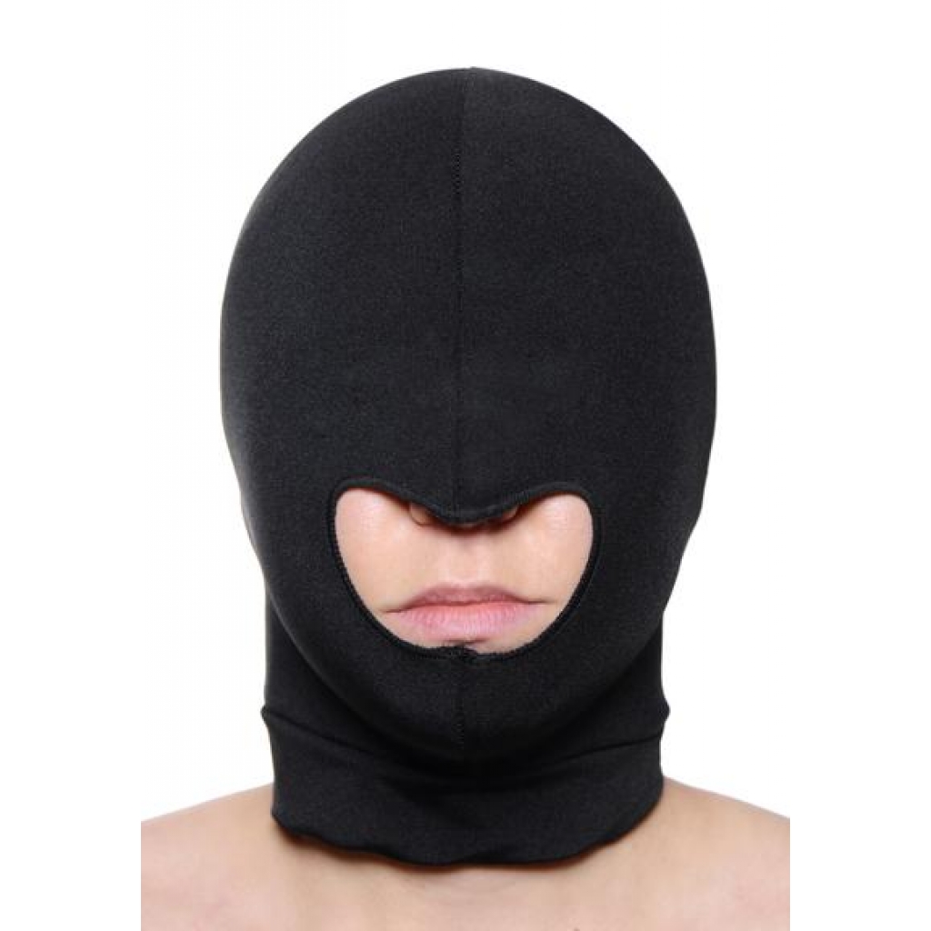 Blow Hole Open Mouth Spandex HoodBlack - Hoods & Goggles
