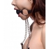 Hinder Breathable Silicone Ball Gag With Nipple Clamps - Ball Gags