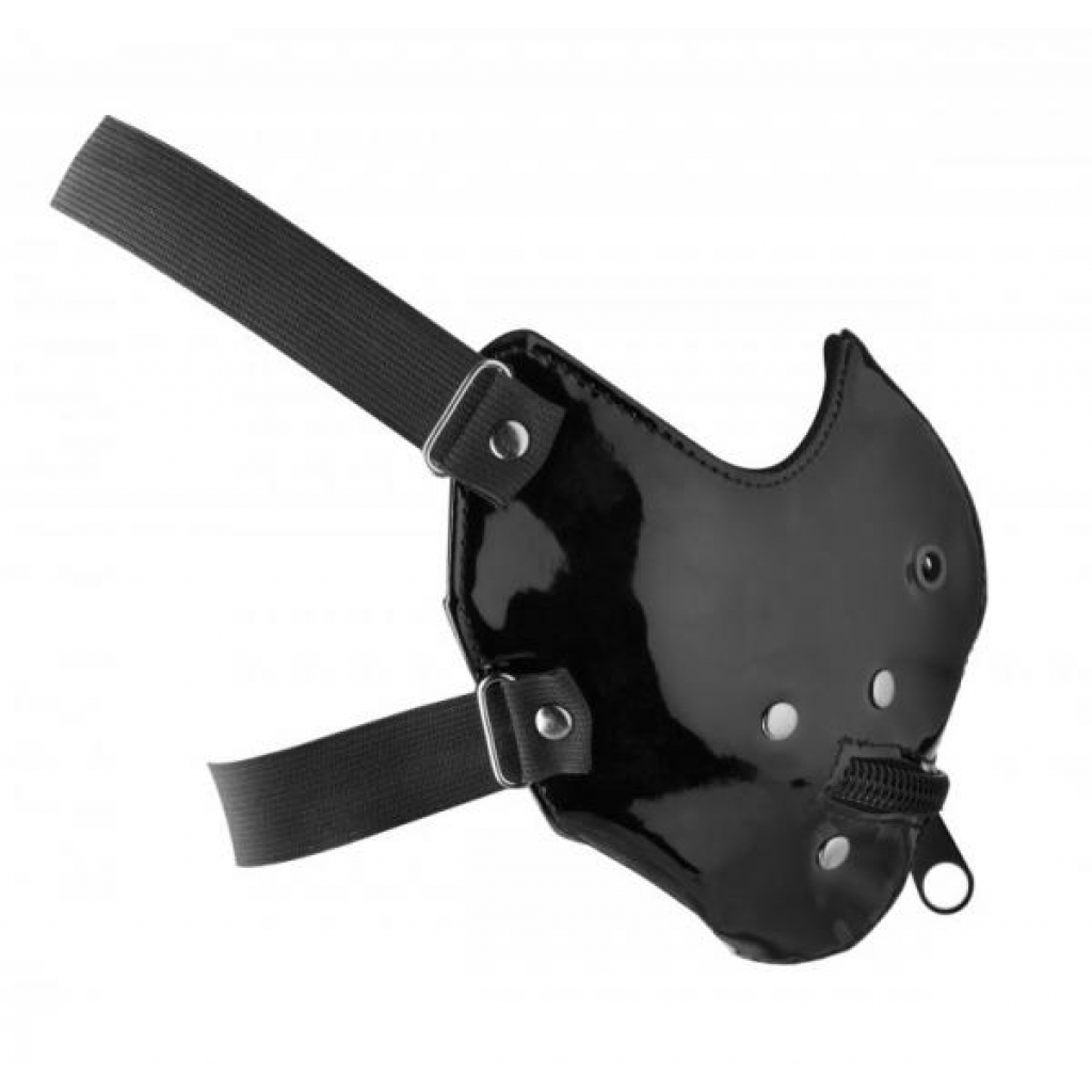 Lektor Zipper Mouth Muzzle Black O/S - Ball Gags