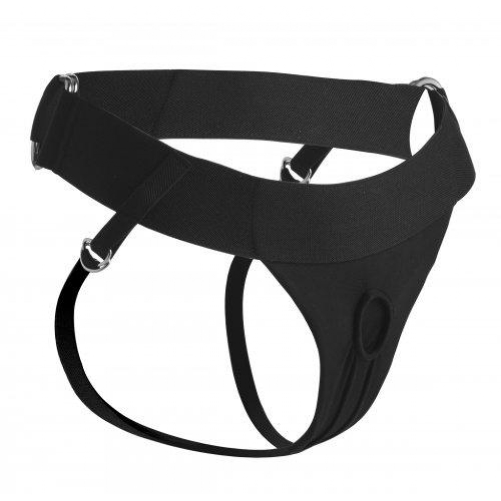 Strap U Avalon Jock Style Harness Black O/S - Harnesses