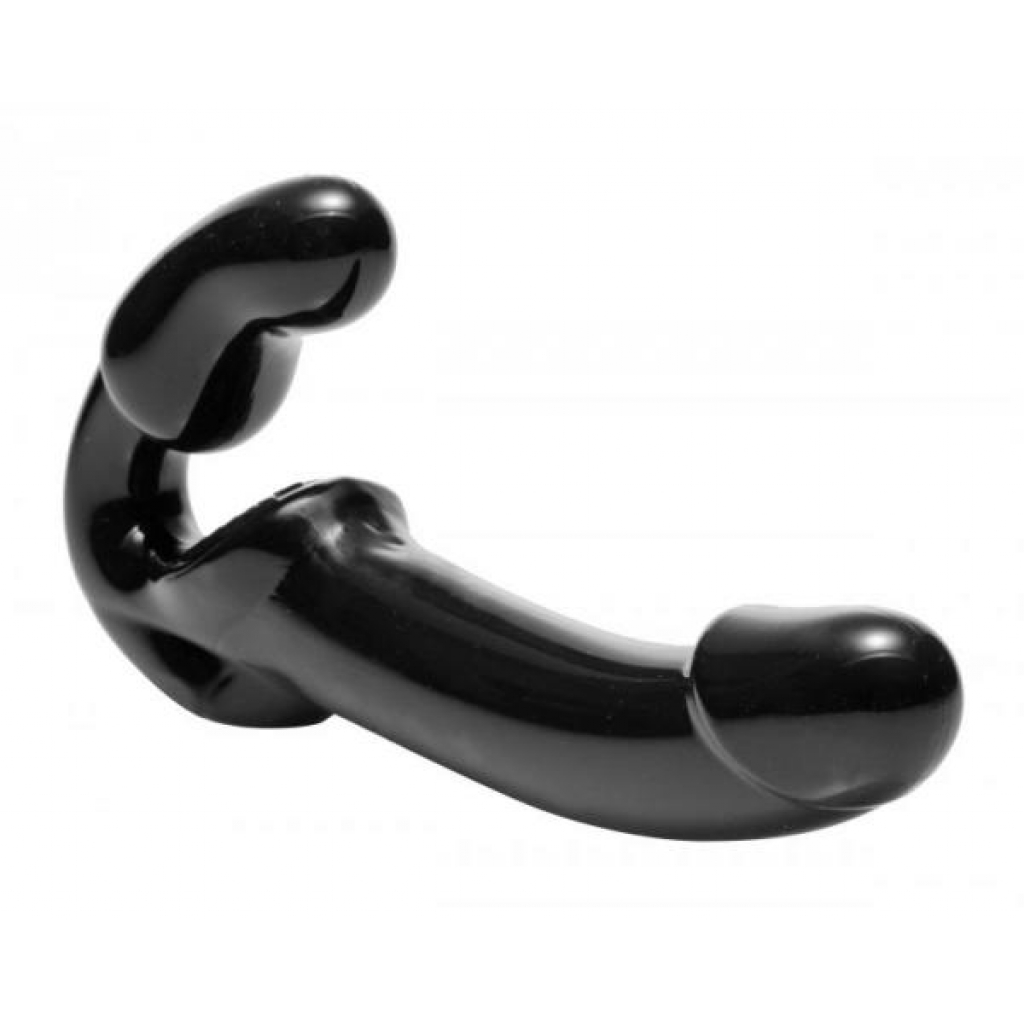 Strap U Revolver Strapless Strap On Dildo Black - Strapless Strap-ons