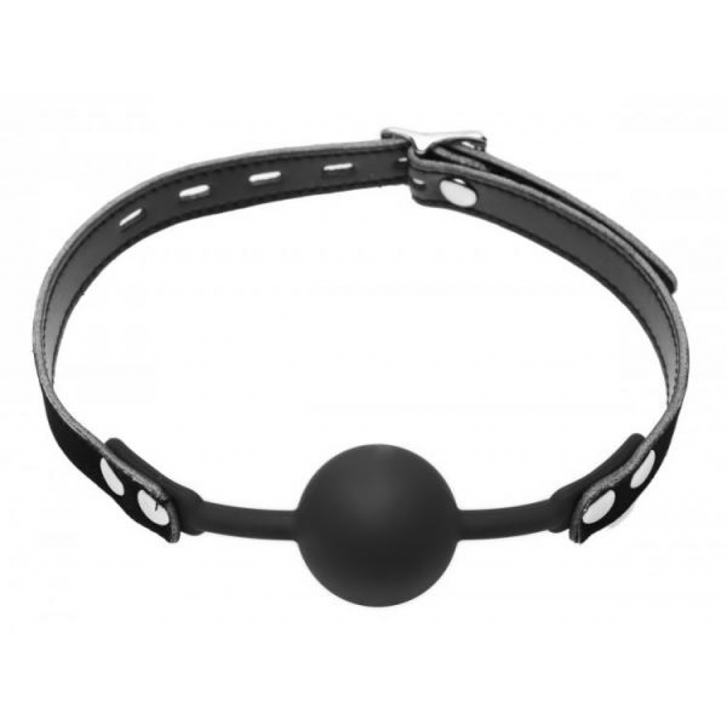 Premium Hush Locking Silicone Ball Gag - Ball Gags