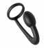 Explorer Cock Ring Prostate Plug Black - Prostate Massagers