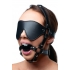 Strict Eye Mask Harness With Ball Gag Black - Ball Gags