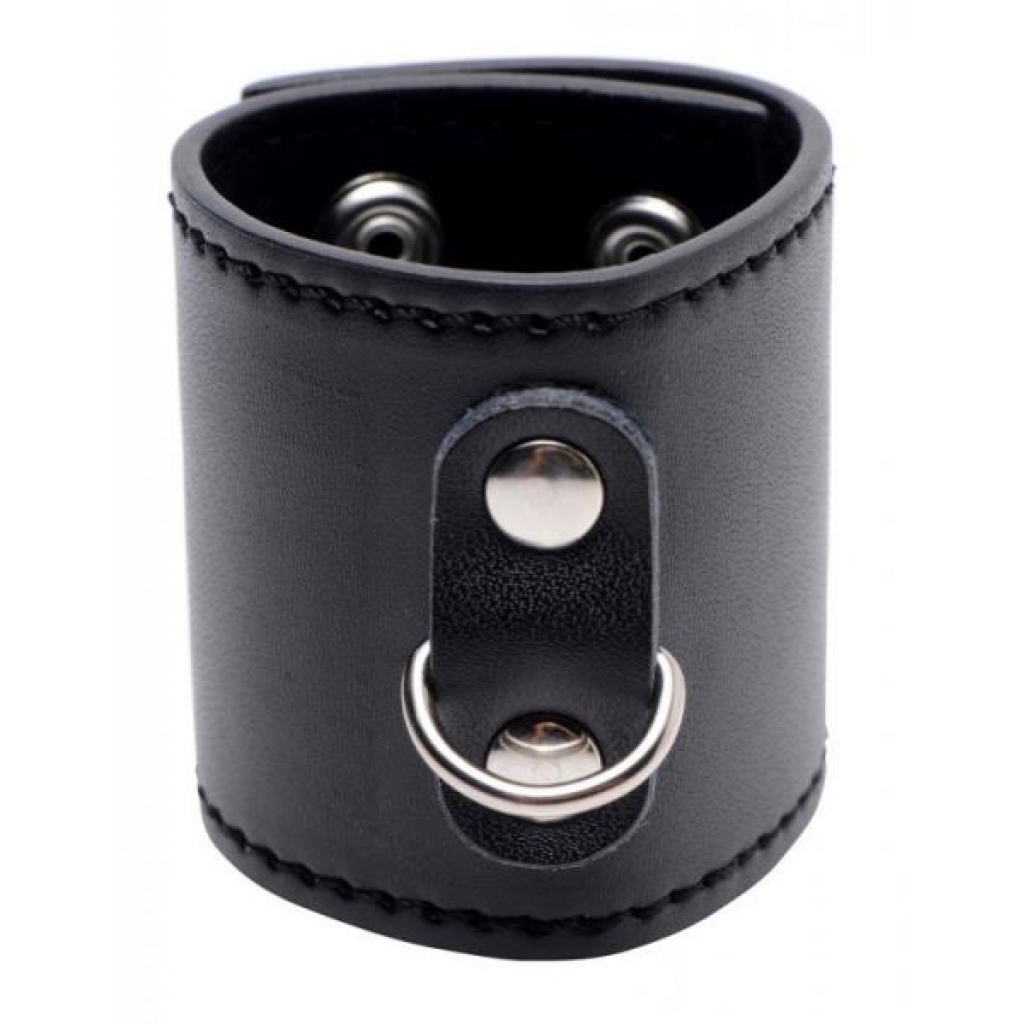 Strict Ball Stretcher with D-Ring Black 2 inches - Mens Cock & Ball Gear