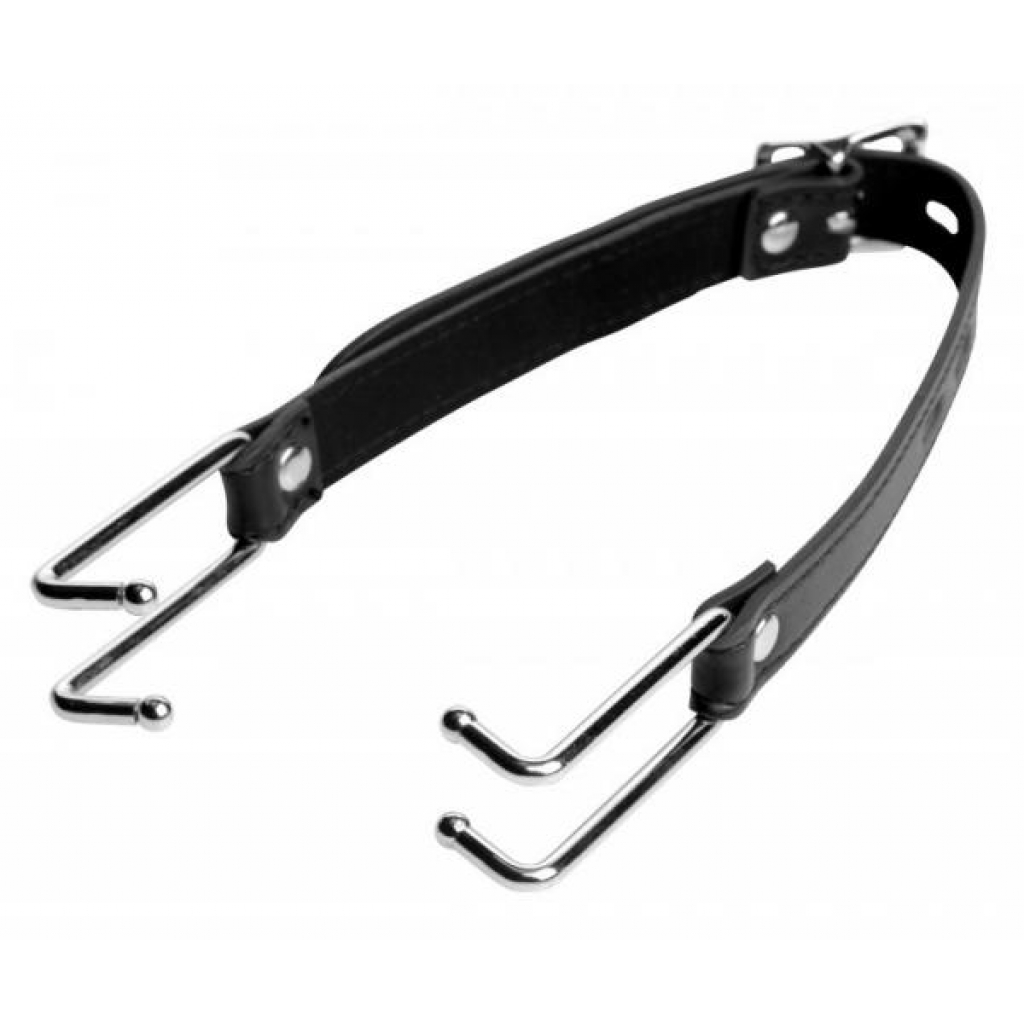 Strict Claw Hook Mouth Spreader Black Leather - Ball Gags
