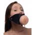 Pussy Face Oral Sex Mouth Gag Black - Ball Gags