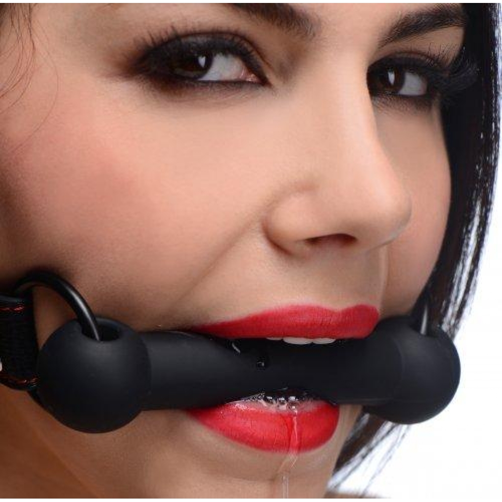 Strict Silicone Bit Gag Black O/S - Ball Gags