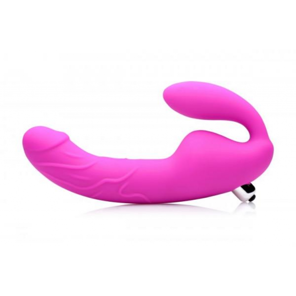 Royal Rider Vibrating Strapless Strap On Dildo Purple - Strapless Strap-ons