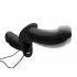 Power Pegger Silicone Vibrating Double Pleasure Dildo With Harness Black - Harness & Dong Sets