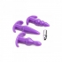 Trinity Vibes 4 Piece Vibrating Anal Plug Set Purple - Anal Trainer Kits