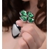 Booty Sparks Lucky Clover Gem Anal Plug Medium - Anal Plugs