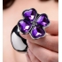 Booty Sparks Violet Flower Gem Anal Plug Set - Anal Trainer Kits