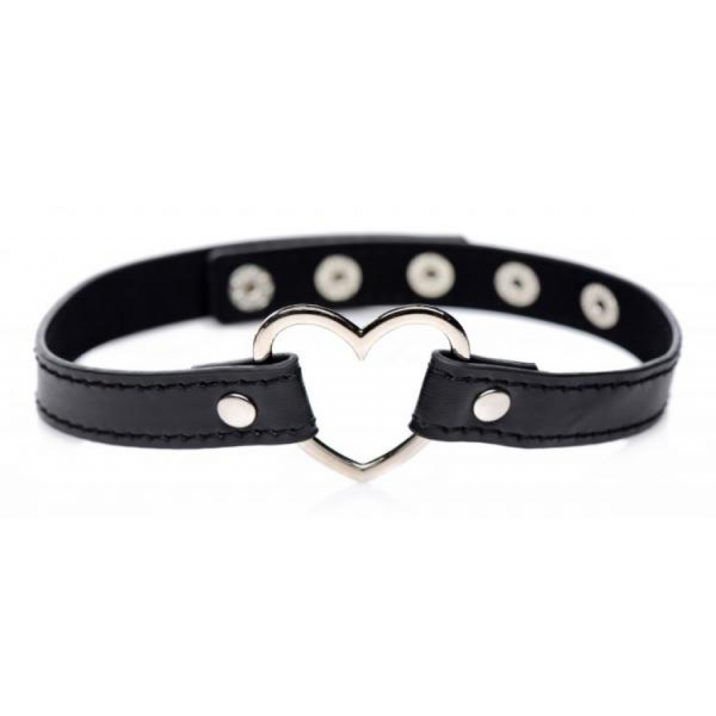 Dark Heart Chrome Heart Black Choker O/S