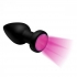 Booty Sparks Silicone LED Plug Vibrating Medium Black - Anal Plugs