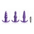 Frisky Thrill Trio Anal Plug Set Purple - Anal Trainer Kits