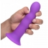 Squeeze-It Silexpan Phallic Dildo Purple - Realistic Dildos & Dongs